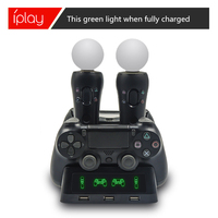 Stacja ładująca do kontrolera 4 w 1 stacja dokująca do Playstation PS4 PSVR VR Move Quad ładowarka do kontrolera PlayStation MOVE 4